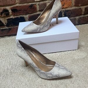 Elegant Snakeskin Patterned Heels